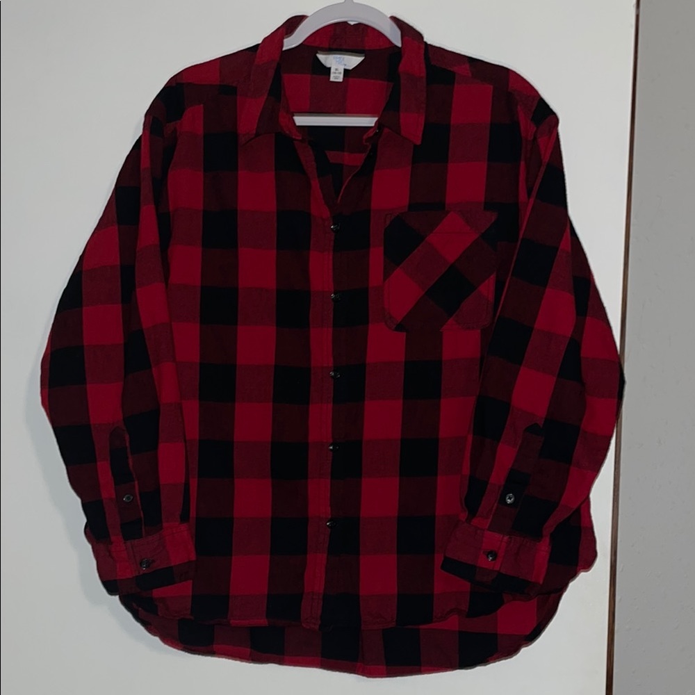 Time and Tru XL - red and black flannel